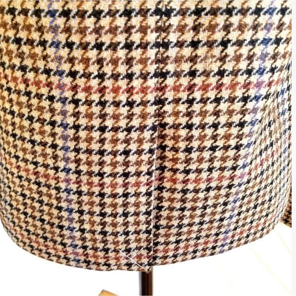 J.Crew Houndstooth Blazer Camel Wool Schoolboy Jacket Women’s 12 EUC - Picture 4 of 6
